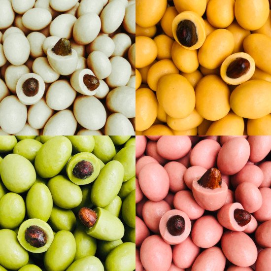 Hộp mix 4 loại socola hạt cacao